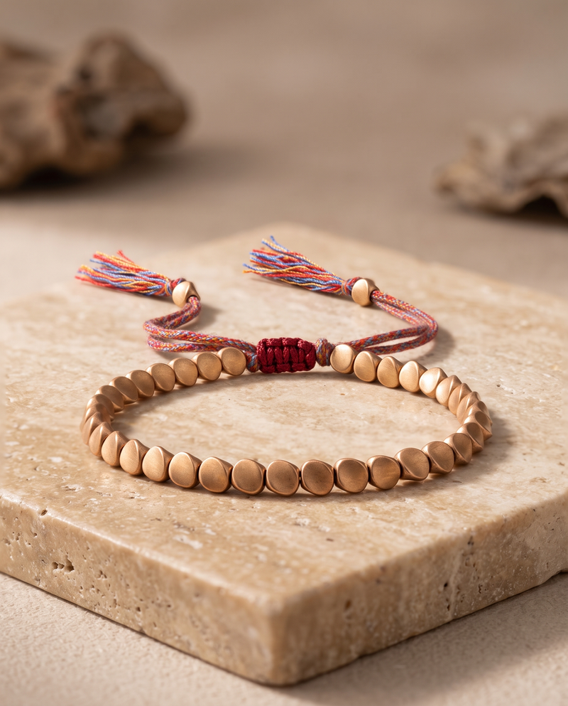 Tibetan Copper Shield Bracelet
