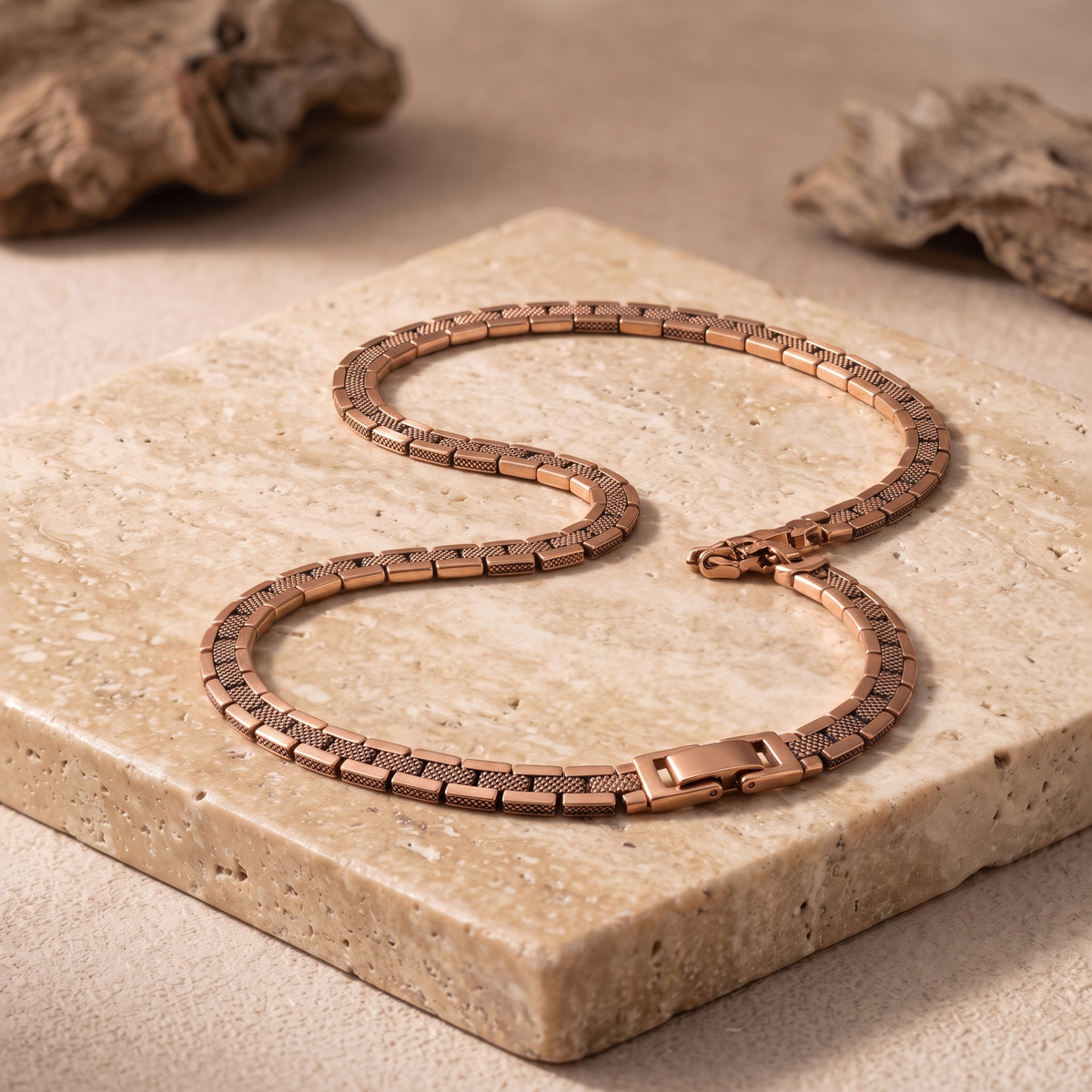 Copper Shield Magnetic Necklace