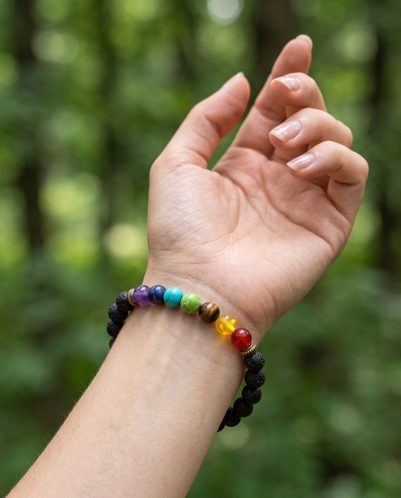 Pulsera difusora 7 chakras