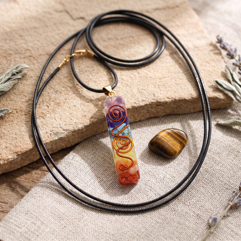 Collar de orgonita 7 chakras