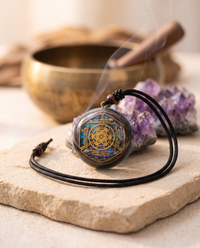Sacred Energy Talisman with sage and singing bowl