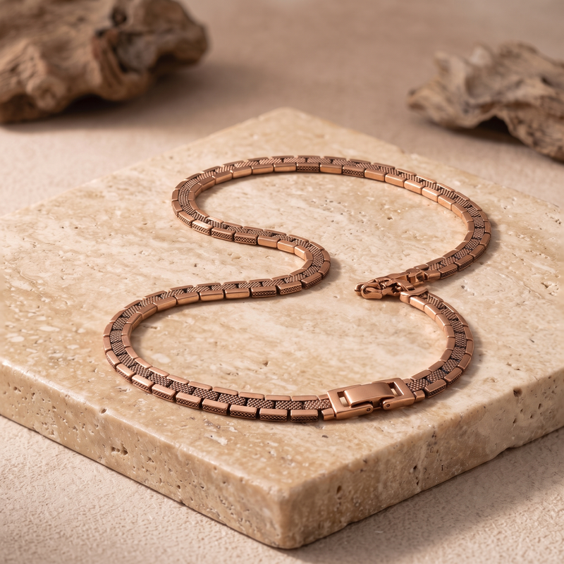 Copper Shield Magnetic Necklace
