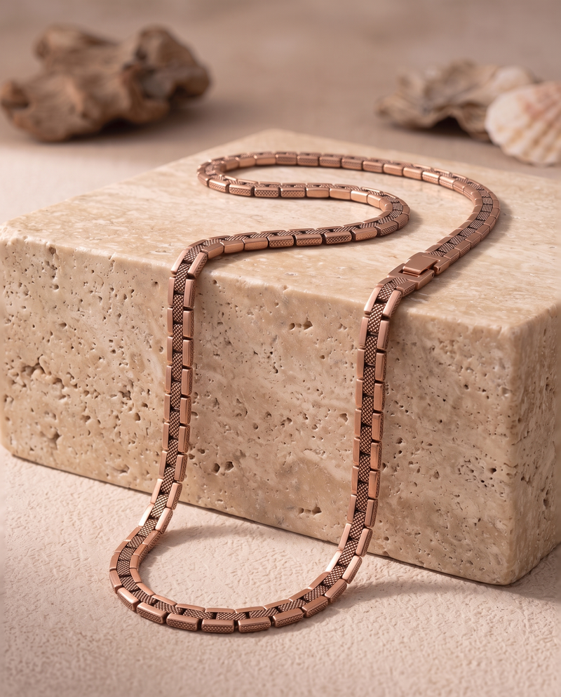 Copper Shield Magnetic Necklace